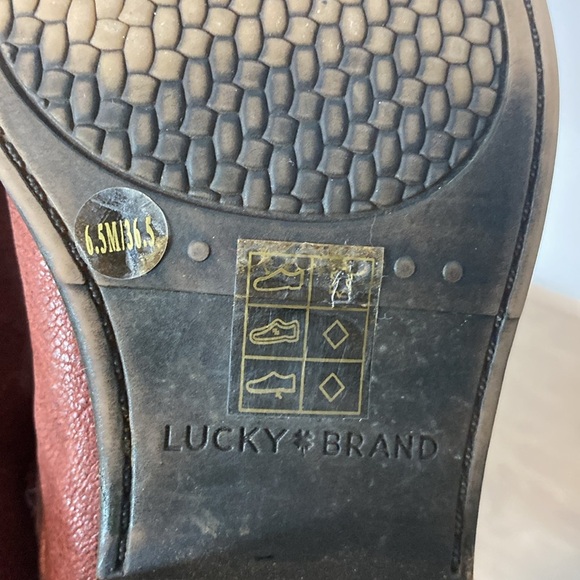 Lucky Brand Studded Red Brown Ankle Booties - western boho - 6.5 - Picture 8 of 8